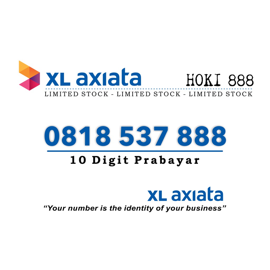 NOMOR CANTIK XL 10 DIGIT PRABAYAR / NOMOR XL 10 DIGIT LANGKA / NOMOR XL 10 DIGIT MURAH SERI HOKI 888