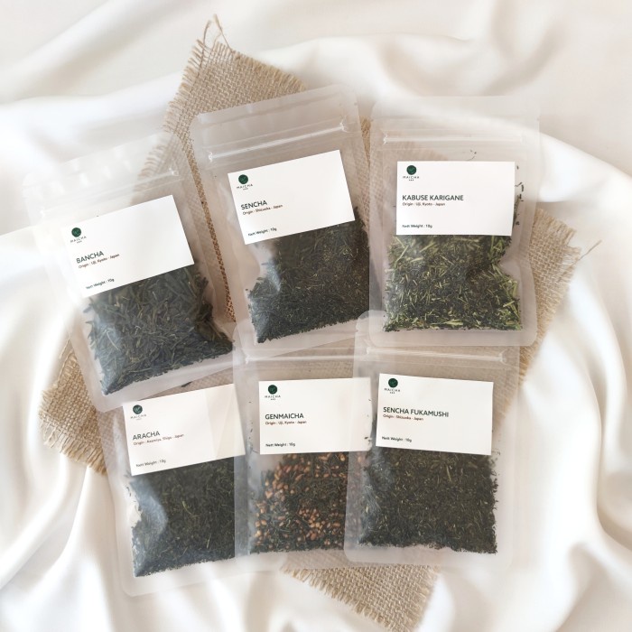 

Teh-Daun- Sampler Set A - Japanese Tea Loose Leaf -Daun-Teh 800 Teh-Makanan-Minuman
