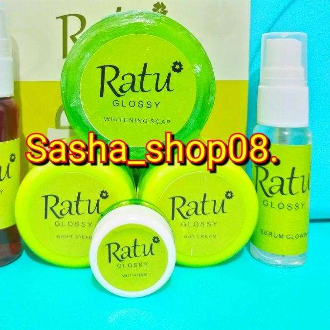 Ω CREAM RATU GLOSSY LUXURY PAKET PENGELUPASAN + SERUM ✤