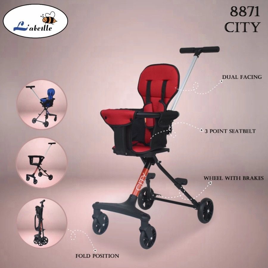 Kursi Stroller Traveller Family Chair Stroller FS-TRV / Labeille City 8871