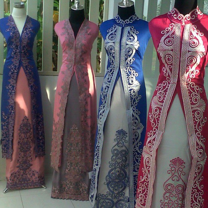 Kain Kebaya Bordir Payet | Kebaya Kartini Kutubaru | Kebaya Wisuda Pesta | Abaya Muslim Modern Balot