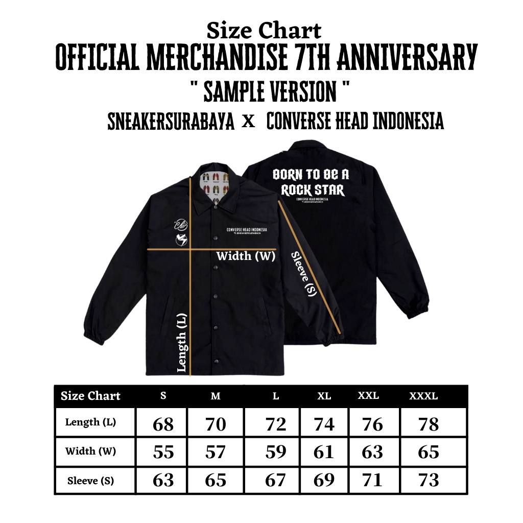 COACH JACKET SNEAKERSURABAYA x CONVERSE HEAD INDONESIA (SAMPLE VERSION)