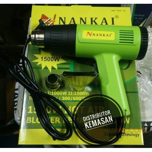 Heat Hot Gun Pemanas Plastik Shrink Segel Kemasan Nankai Original I  PROMOB21