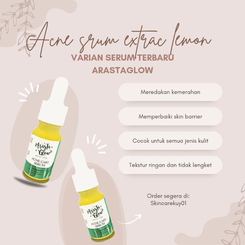 ACNE SERUM EXTRA LEMON BY ARASTAGLOW