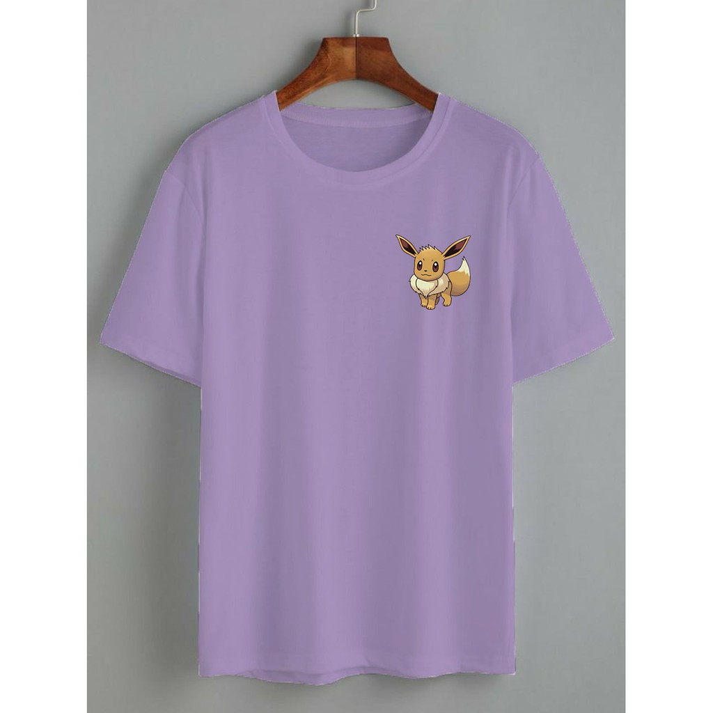 kaos KARAKTER eevee cute / kaos KARAKTER/ kaos wanita / KATUN 24S