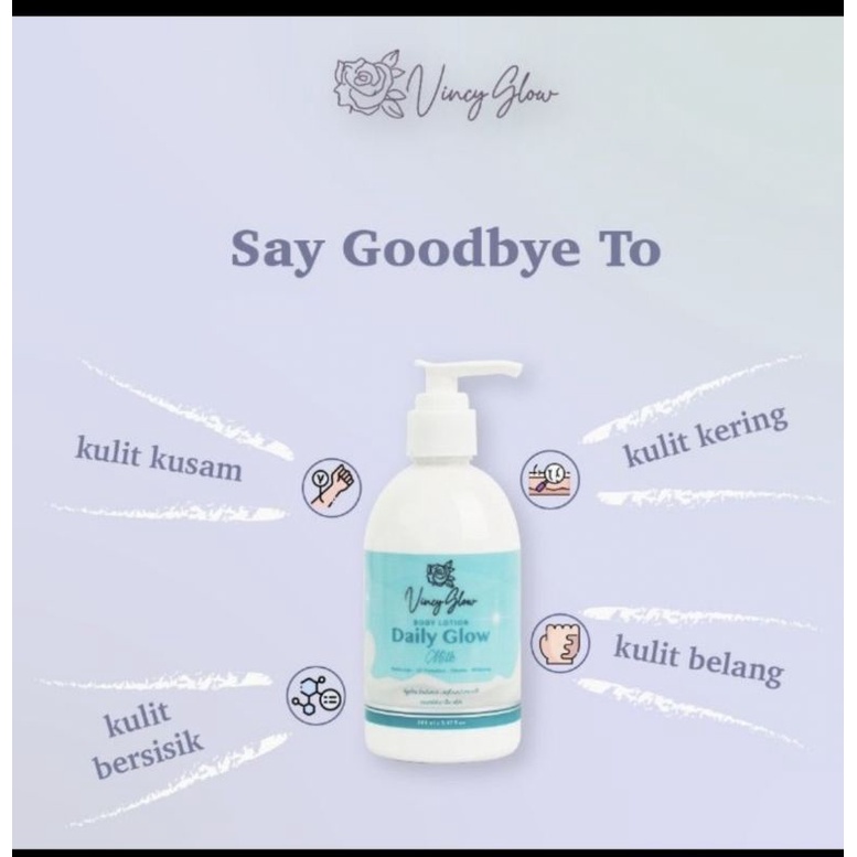 BODY LOTION VINCY GLOW//SHOWER GEL VINCY GLOW//BUTTER SCRUB VINCY GLOW
