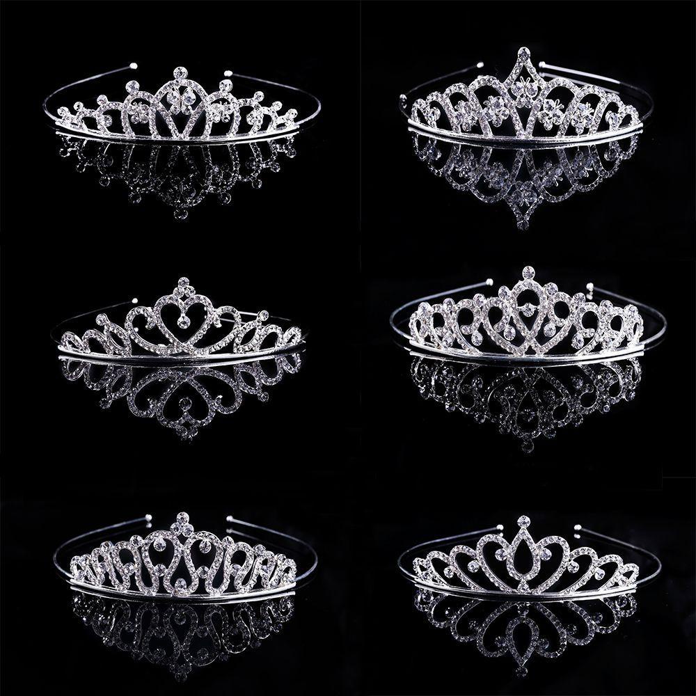 Nickolas1 Kristal Berlian Imitasi Mahkota Bando Hiasan Rambut Fashion Cinta Hati Aksesoris Rambut Perhiasan Tiara Head Piece Bridal Wedding Jewelry