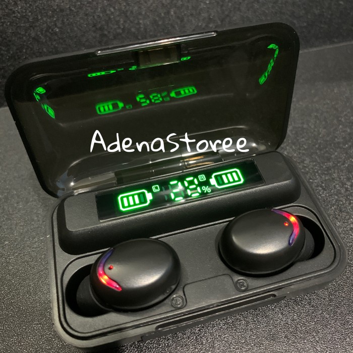 TWS HEADSET BLUETOOTH F9-5 LED WIRELESS EARPHONE BASS ORIGINAL IMPORT