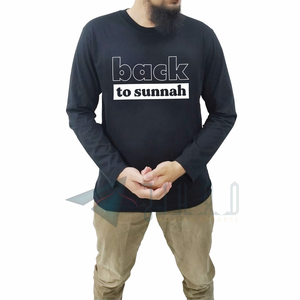 Kaos Dakwah Muslim Islami Pria Hijrah Dewasa Lengan Panjang Original Jihad Kualitas Premium 004-5