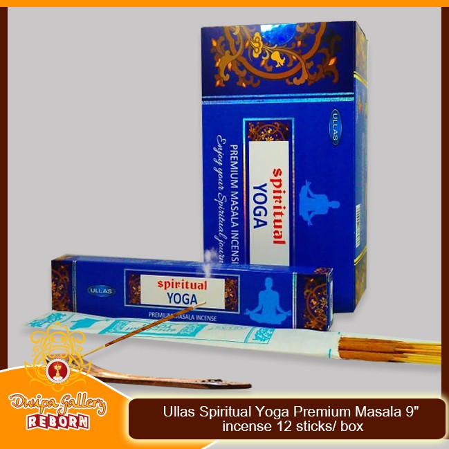 Ullas Spiritual Yoga Premium Masala 9&quot; incense 12 sticks/ box