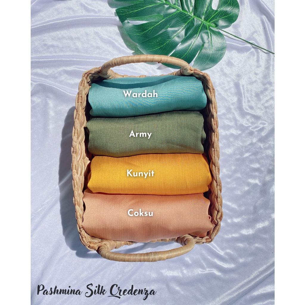 Pashmina Malay Silk Texture Premium Shawl Rayya Silk/Pashmina Silk Cradenza 175x75cm