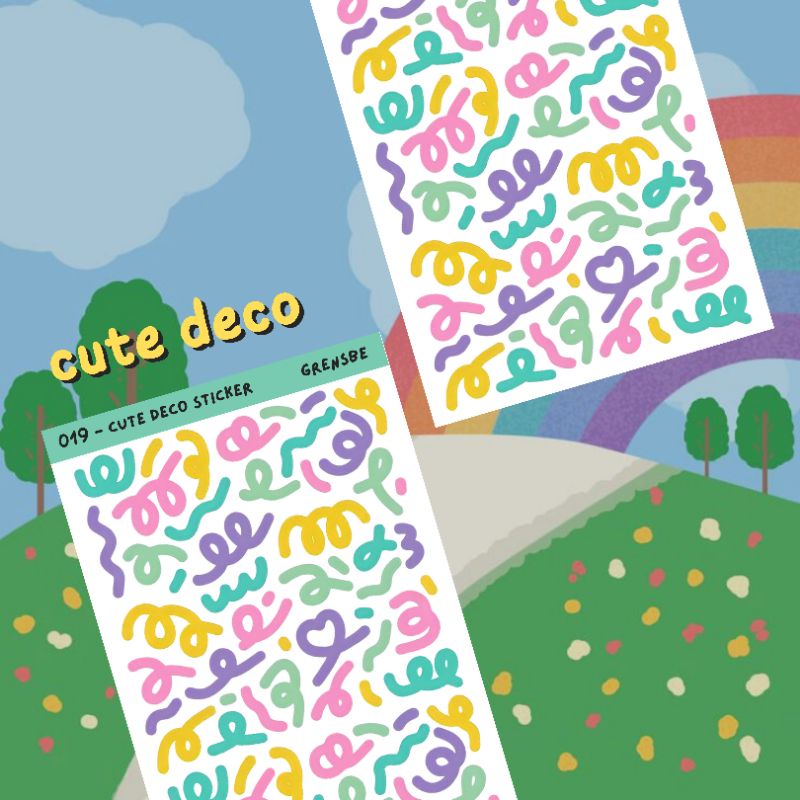 

deco sticker/ cute deco sticker aesthetic/ sticker dekorasi photocard