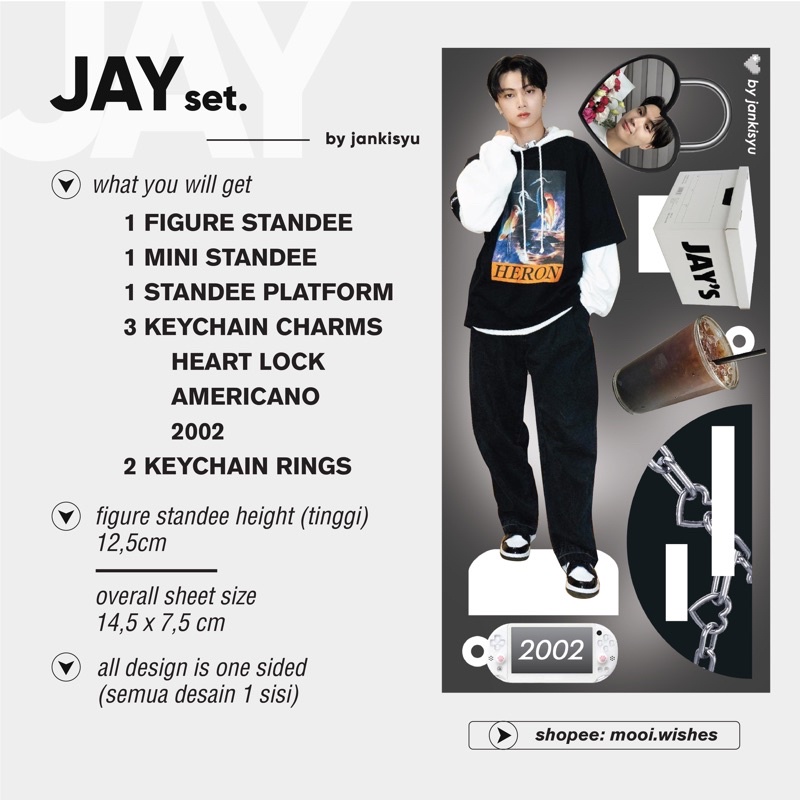 JAY Enhypen Acrylic Sheet Standee Keychain [READY - LIMITED]