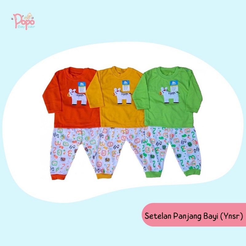 Setelan Oblong Panjang Bayi/Piyama Bayi (Diana/Yansur)