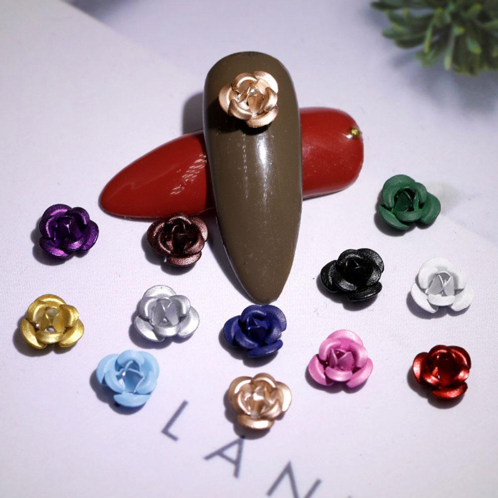 Mxbeauty 3D Kuku Berlian Imitasi Warna-Warni Charms Tiga Dimensi DIY Nail Art