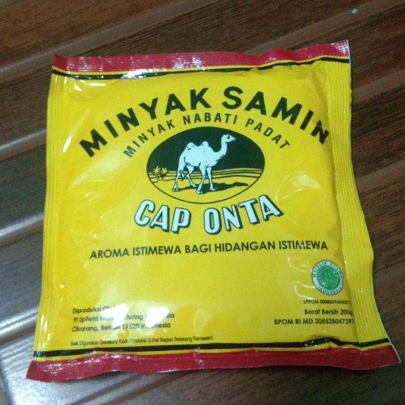 

Minyak Samin cap onta kemasan 200 gram