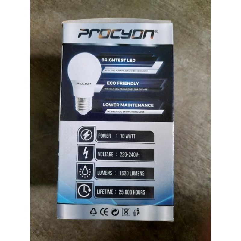 Lampu LED Procyon Kuning Warm White Putih 3w 5w 7w 9w 11w 14w 16w 18w