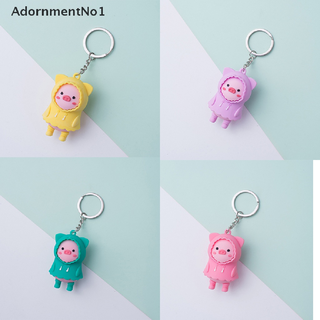 (AdornmentNo1) Gantungan Kunci Boneka Kartun Babi Bahan Metal