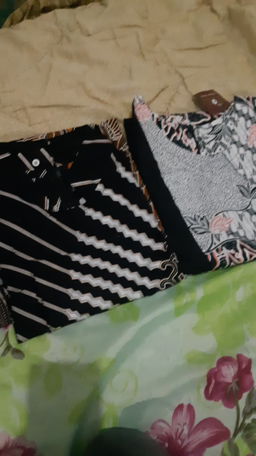 M-l-xl-xxl Batik Tunik Wanita Asj Sa Hrb026 Kenongo Pekalongan Sogan Tulis