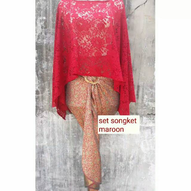 Set rok lilit songket + inner