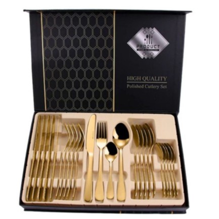 Cutlery Set - Sendok Sultan Set / Sendok Gold / Cutlery Set Gold / Stainless Steel