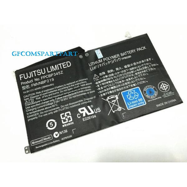 BATERAI LAPTOP ORIGINAL FUJITSU UH572 FMVNBP219 FPCBP345Z FPB0280