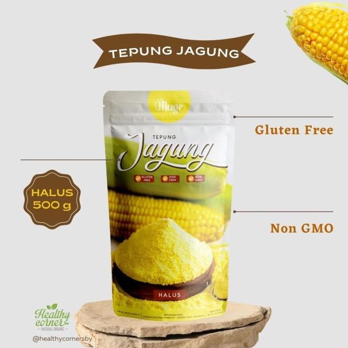 

Mugo - Tepung Jagung Polenta Corn Meal Halus Gluten Free Non GMO 500 g