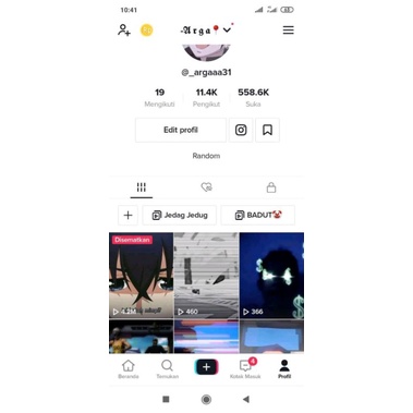 TERMURAH Akun Tiktok 11K followers Garansi Fitur Komplit
