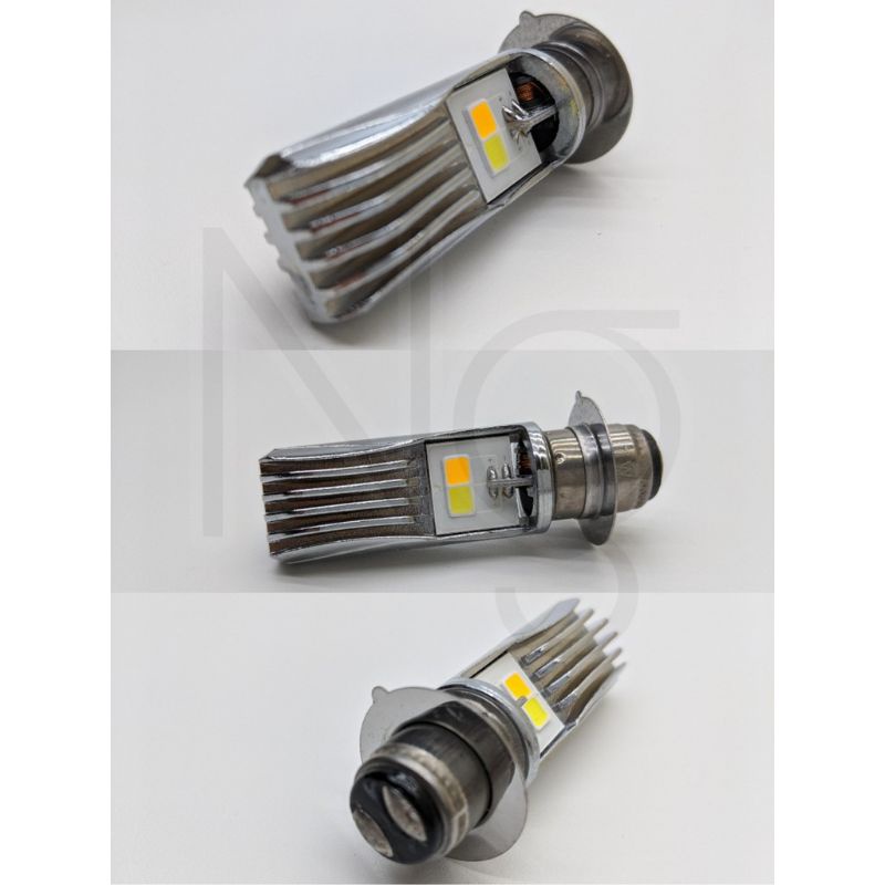 lampu utama led headlight H6 M5 high low 2 sisi COB warna hi lo bebek/matic