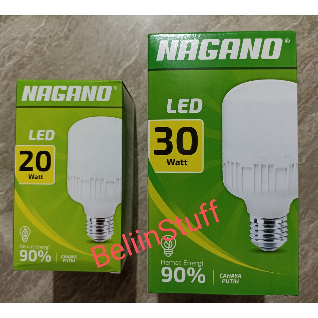 Lampu LED Nagano, Lampu Kapsul LED Hemat Energi 20 Watt, 30 Watt -Cahaya Putih-