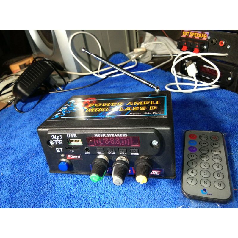 Power Ampli Mini Mobil / Aki Btl 60 watt plus Bluetooth