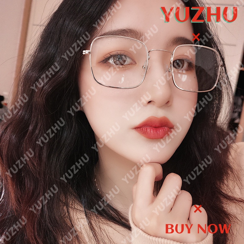 (YUZHU) Bayar di Tempat Korean Ulzzang Retro Gaya Kacamata Hitam Wanita Frame Eyeglasses