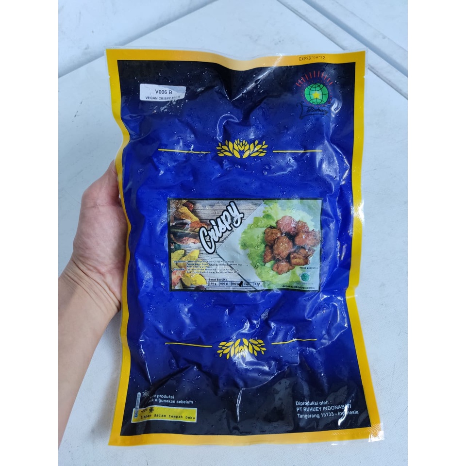 

Ruhuey CRISPY VEGAN 500G Daging Ayam Analog Pek Cam Ke