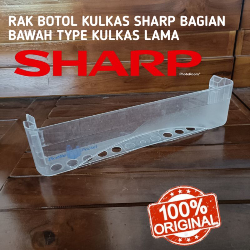RAK BOTOL KULKAS SHARP SAMURAI BAGIAN BAWAH 1 PINTU DAN 2 PINTU ORIGINAL