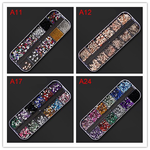 Hard Case Glitter Akrilik UV Gel 12 Warna Untuk Dekorasi NAIL ART