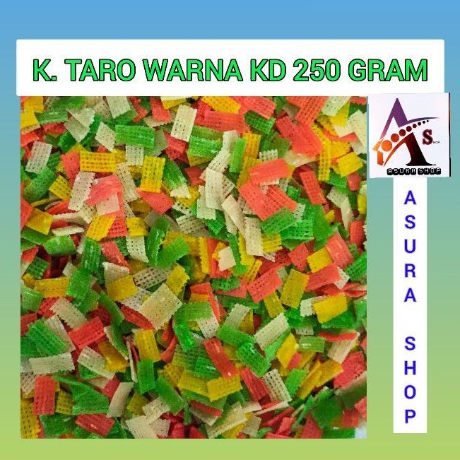 

Kerupuk Taro Warna KD Mentah 250 Gram