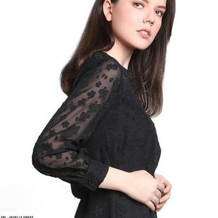 EFFF DRESS PESTA BRUKAT/ PARTY DRESS /DRESS JUMBO/ DRESS BROKAT PUTIH - PUTIH, L QGRL