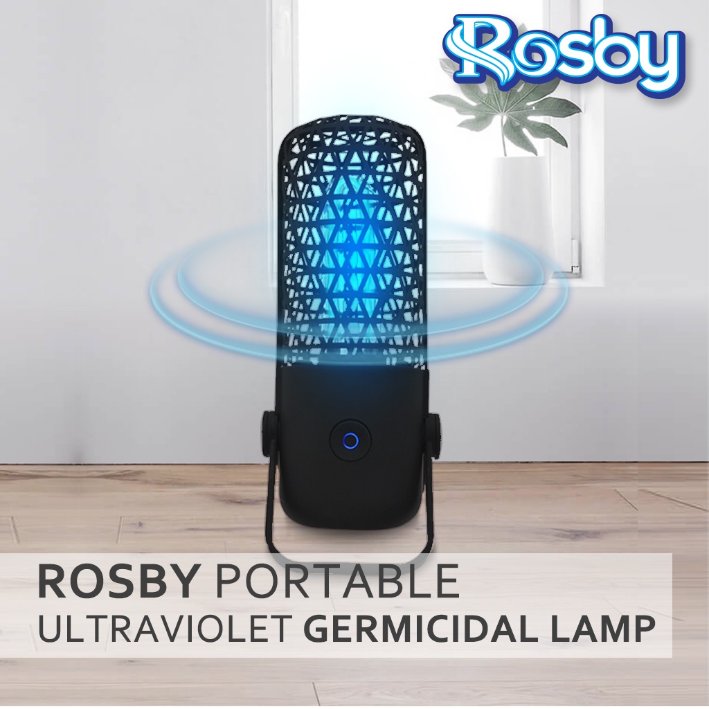 ROSBY UVC Germicidal Light Portable - Sterilisasi UV untuk Ruangan Hingga 4 m²