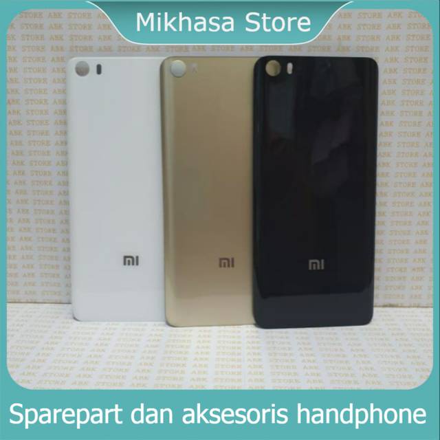Backdoor Backcover Tutup belakang Back Casing Xiaomi Mi 5 | Xiomi Mi5 Original Bahan kaca Mikhasa St