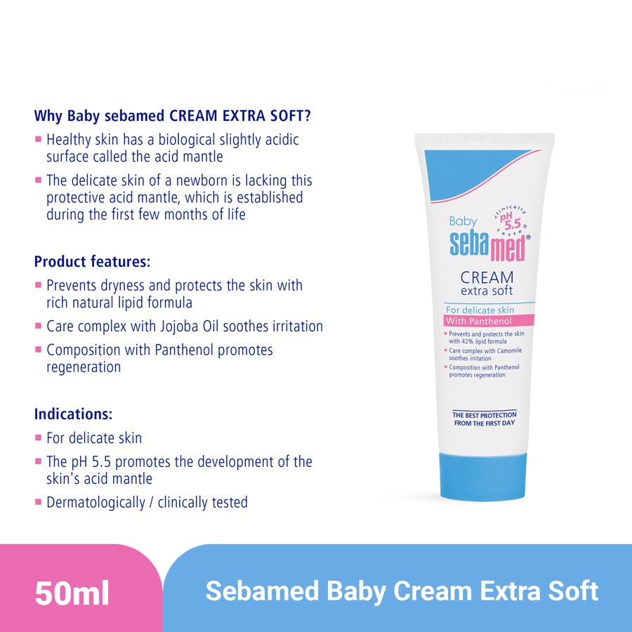 SEBAMED BABY CREAM EXTRA SOFT 50ML