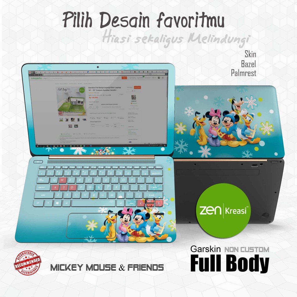 Garskin Full body | skin laptop Full body | Mickey Mouse and Friends