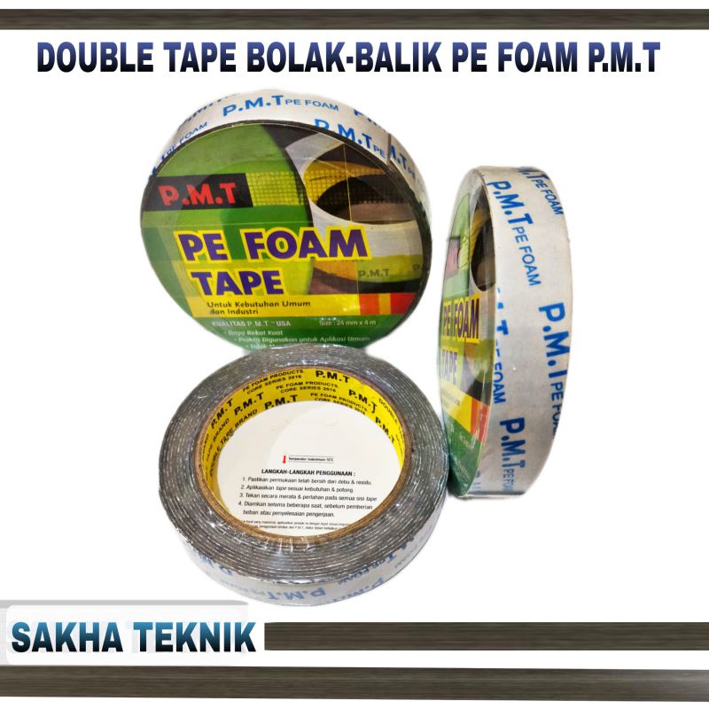 

Double Tape Pe Foam P.M.T / double tape bolak balik