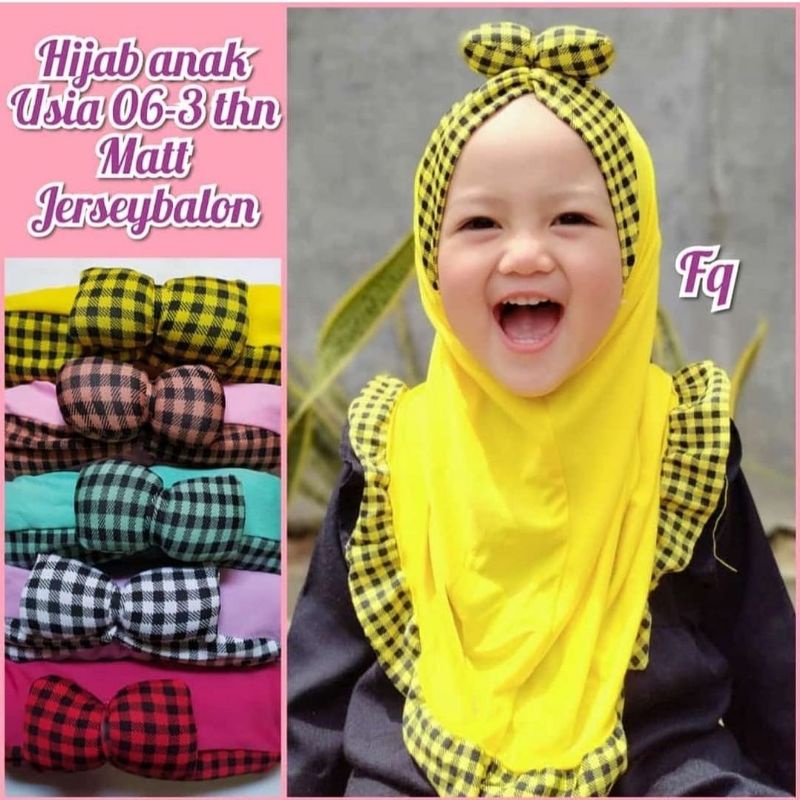 JILBAB ANAK &amp; BAYI LOL LED MUSIK 0-2,5 TAHUN / JILBAB BAYI PITA MICKEY BANTAL