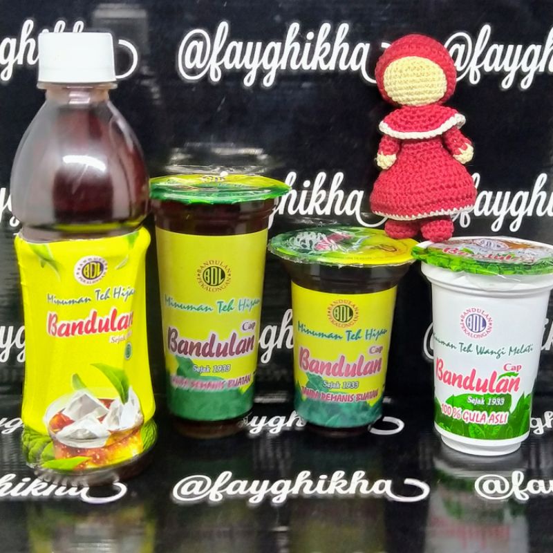 TEH CAP BANDULAN : MELATI/HIJAU (SATUAN : CUP/BOTOL)