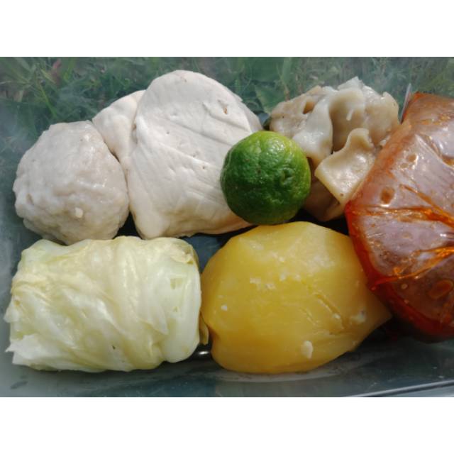 

Siomay isi sayur Campur
