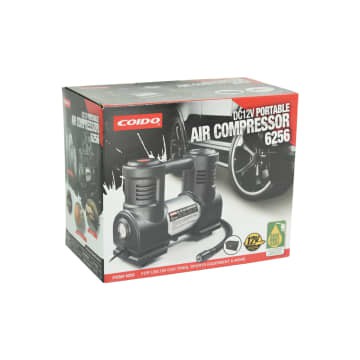 Coido Pompa Ban Mobil DC12V SUPER INFLATOR WITH LIGHT 100PSI 6256