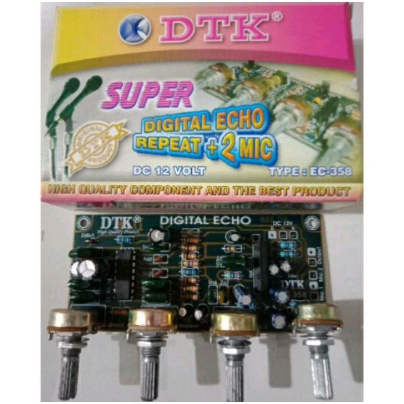 kit ECHO DTK 2MIC,Digital ECHO REVERB 2MIC