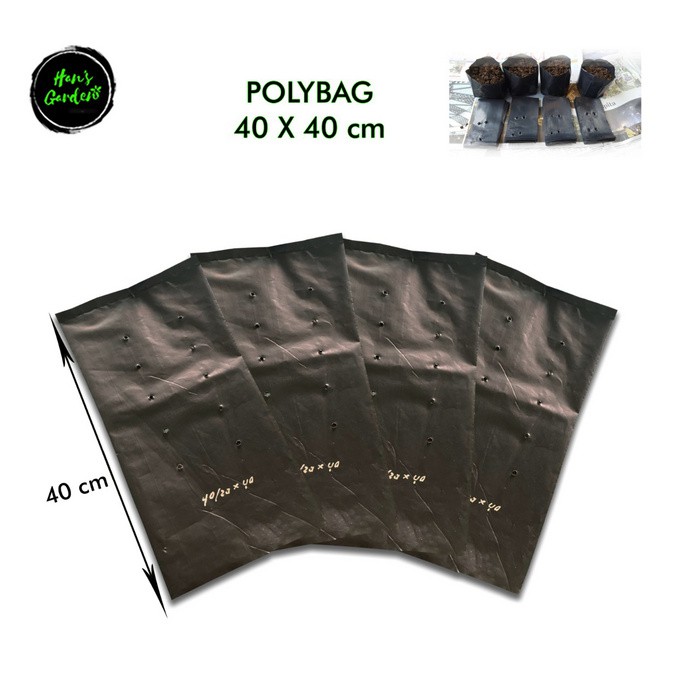 Plastik polybag polibag tanaman 40 x 40 cm