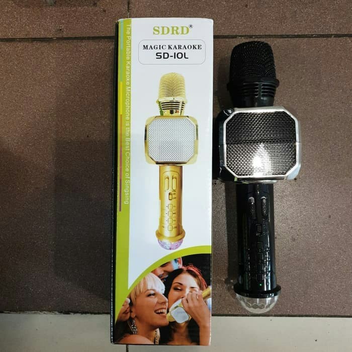 Speaker mic bluetooth SDRD SD 10L Microphone karaoke wireless