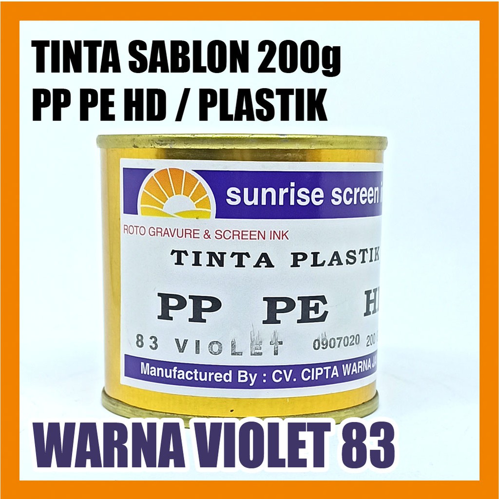 

Tinta Sablon Plastik PPHD 83 VIOLET 200g